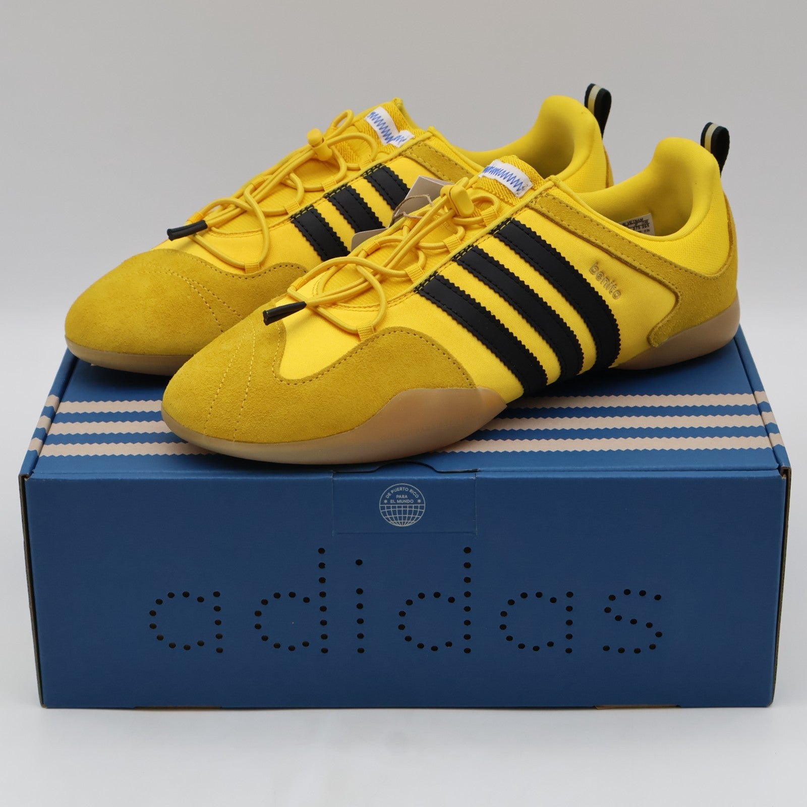 JQ9230 Bad Bunny adidas Ballerina Bold Gold Core Black Gum (Men's)