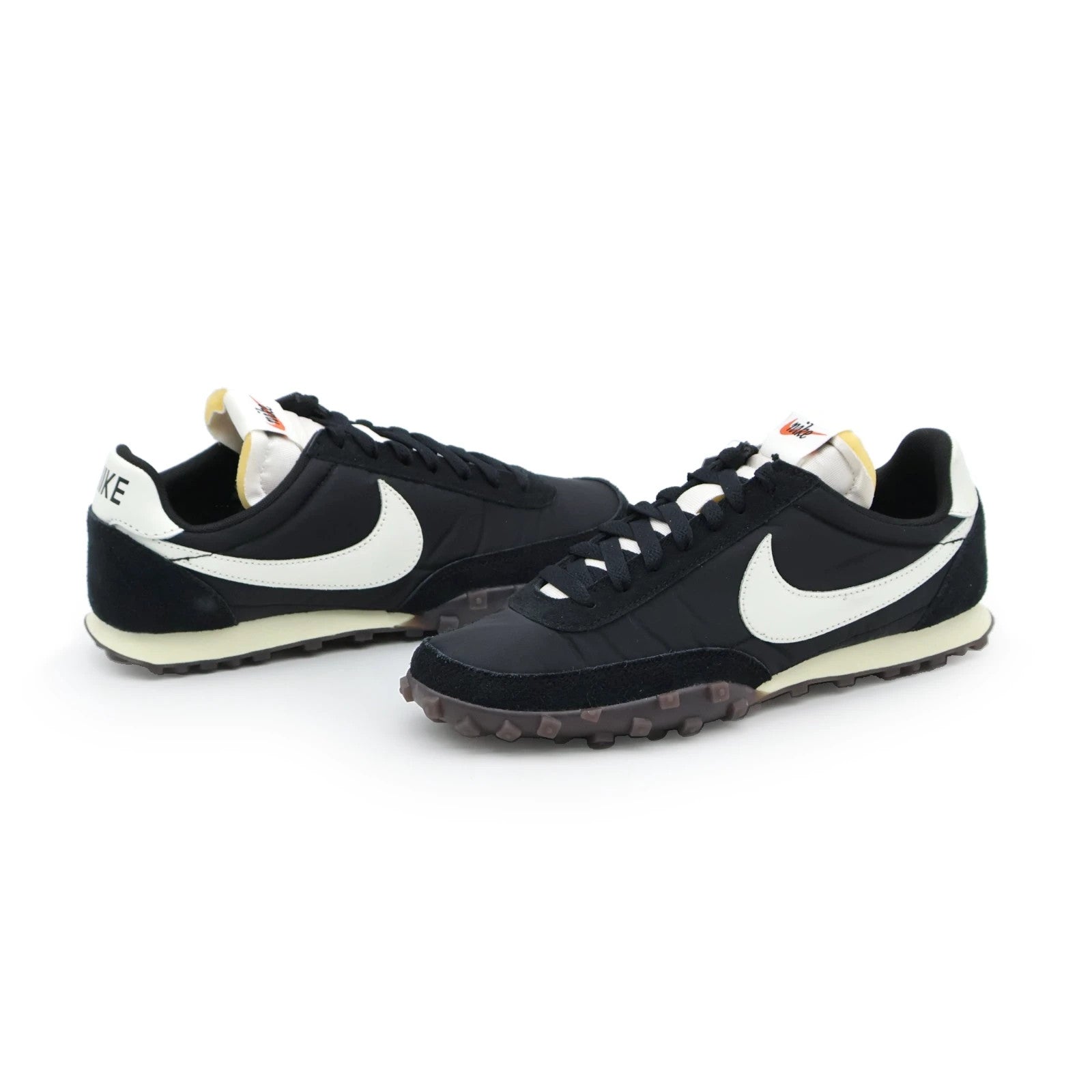 IM8658-001 Nike Waffle Racer Black Sail Coconut Milk Gum Dark Brown (Men's)