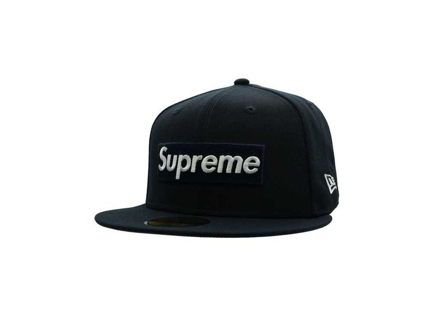 Supreme MLB Teams Box Logo New Era Navy