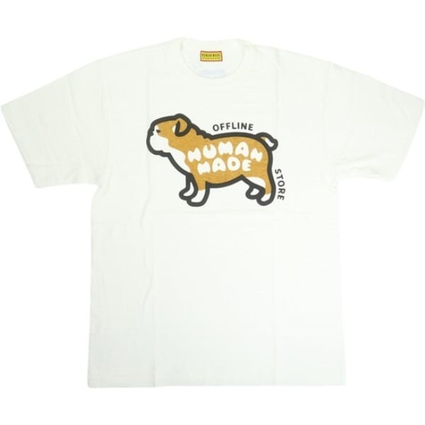 HUMAN MADE Stores Exclusive Animal Graphic T-Shirt Offline Store Bulldog White