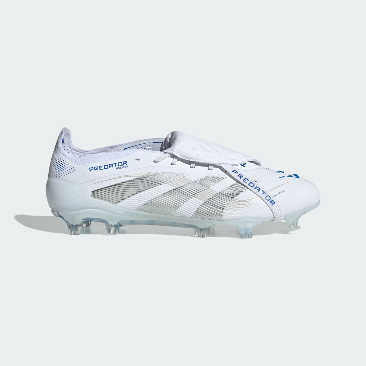 ID8965 adidas Predator Elite Fold Over Tongue FG Cloud White Silver (Men's)