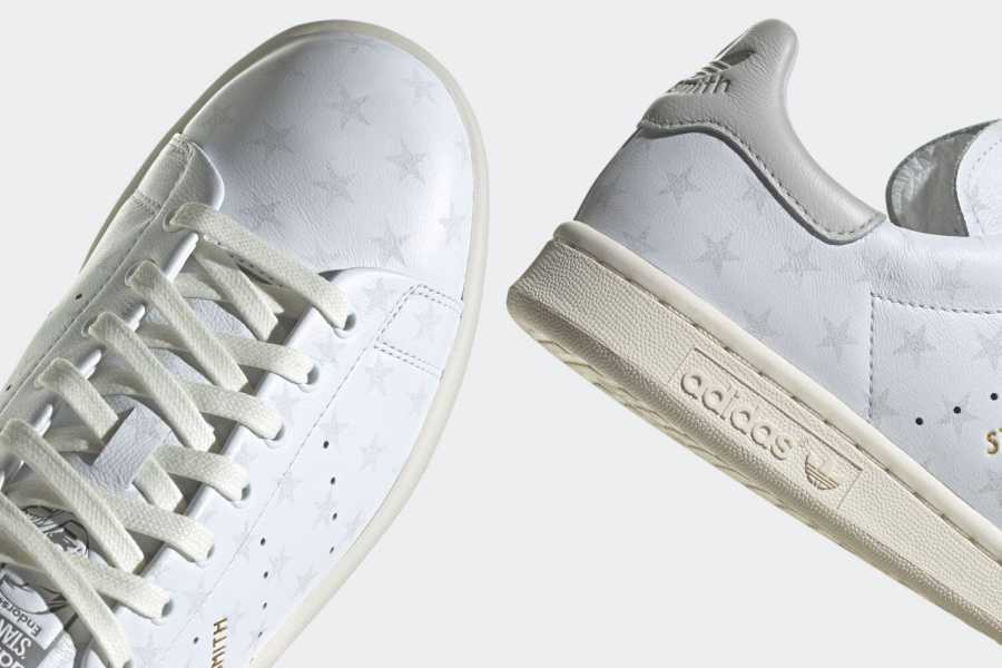 IF9990 atmos Ã adidas Stan Smith LUX GOLD STAR Off White Grey Sail Ivory