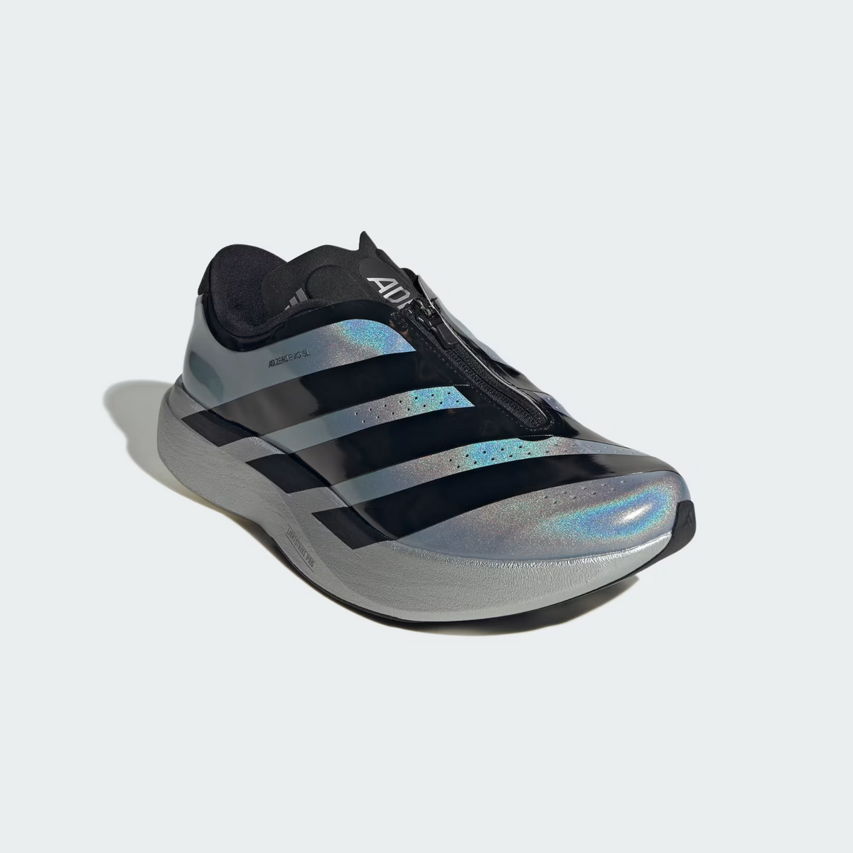 KH7787 adidas Adizero Evo SL Zip Silver Metallic/Core Black/Halo Silver (Men's)