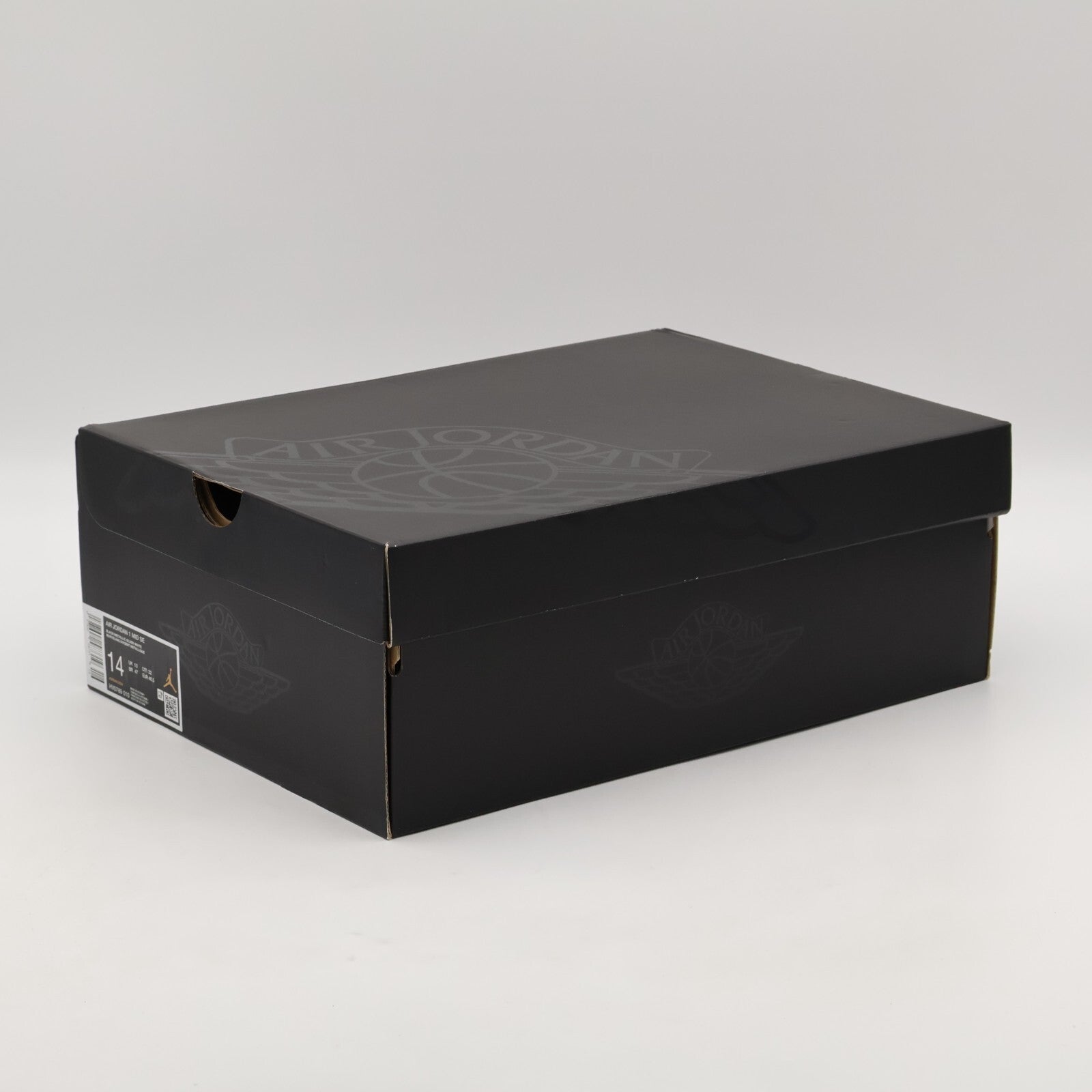 HV0789-010 Nike Air Jordan 1 Mid Black Patent (Men's)