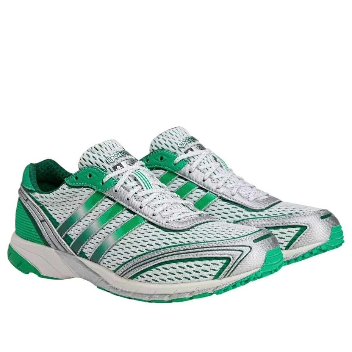 JP7543 Sporty & Rich x adidas Adizero Adios 1 Footwear White/Court Gree (Women's