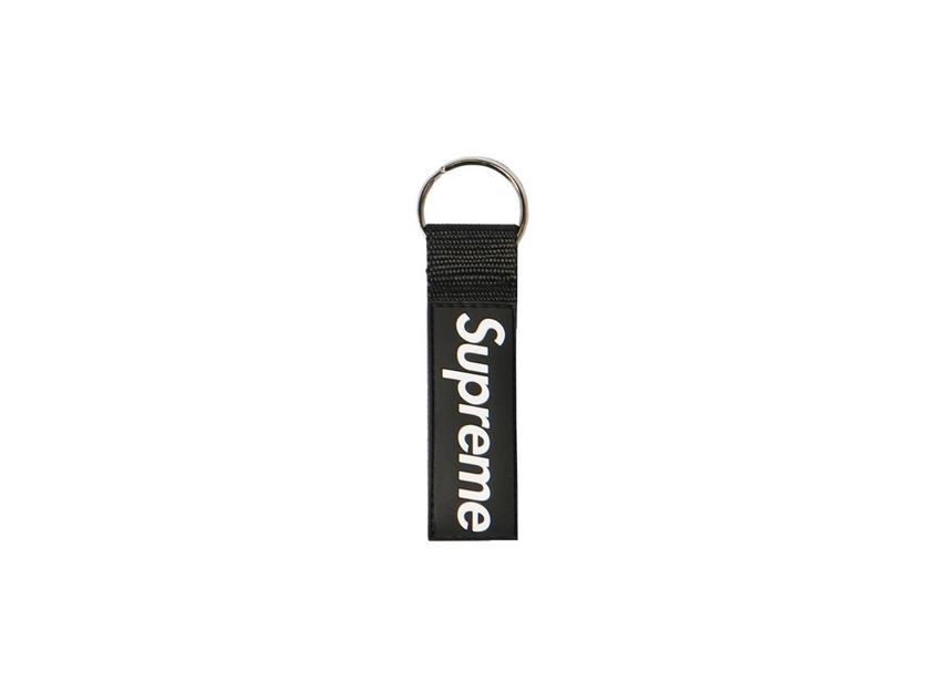 Supreme Webbing Keychain Black (23SS)