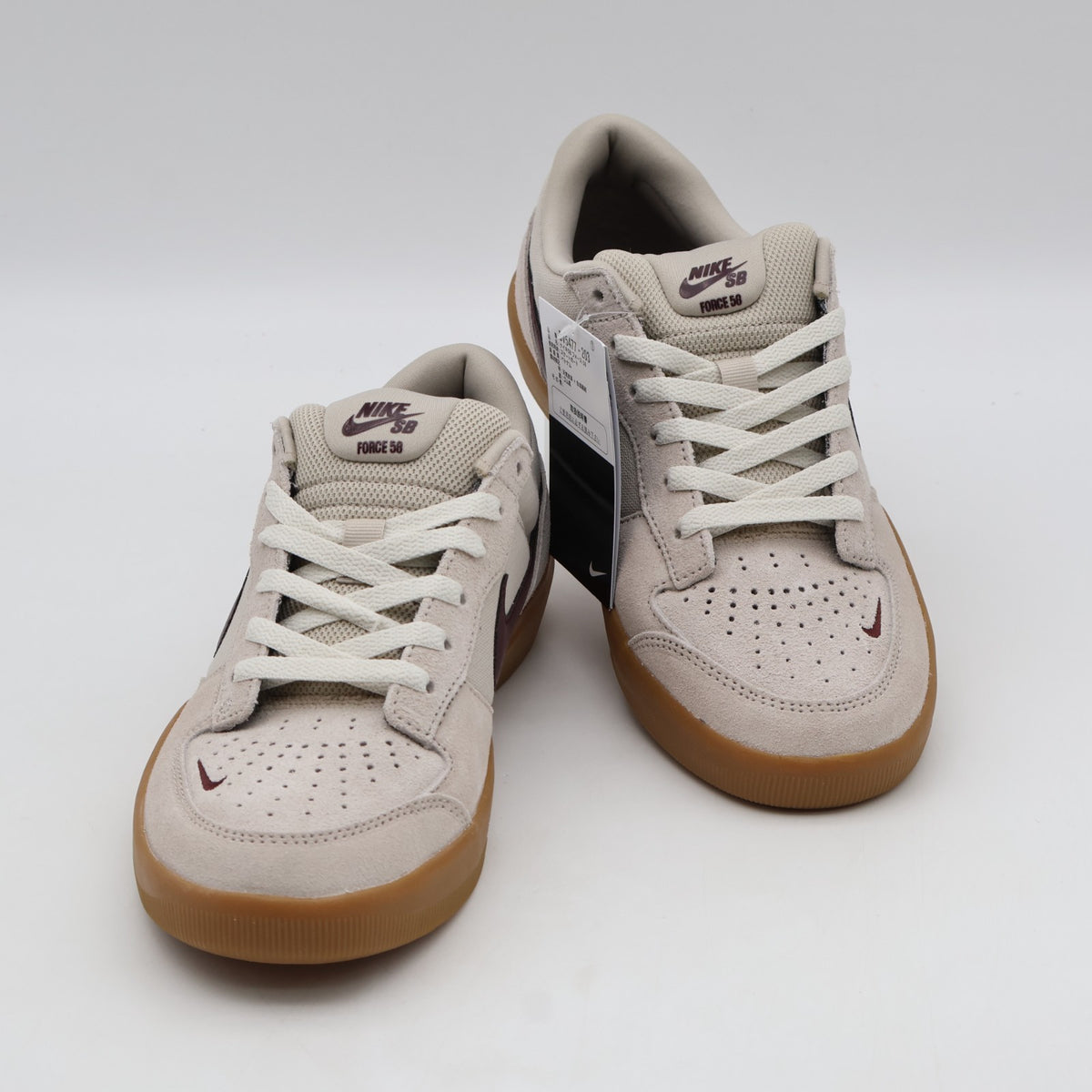 DV5477-203 Nike SB Force 58 Cream 2 Gum Light Brown Phantom Burgundy (Men's)