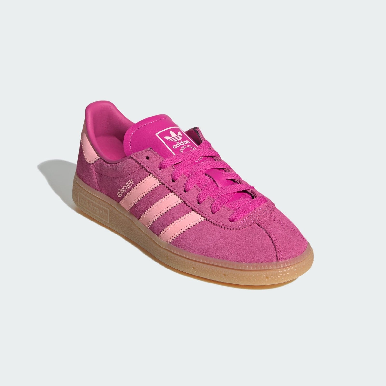 JS3998 adidas Originals Munchen Semi Lucid Fuchsia Glow Pink Gum (Women's)