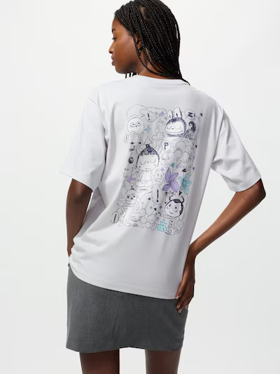 Uniqlo POP MART THE MONSTERS (LABUBU) UT Women'S  Light Grey