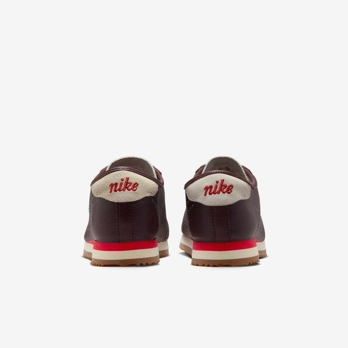 HQ1841-601 Nike Women's Cortez Leather Burgundy Crush Perforated Swoosh (Wome's)