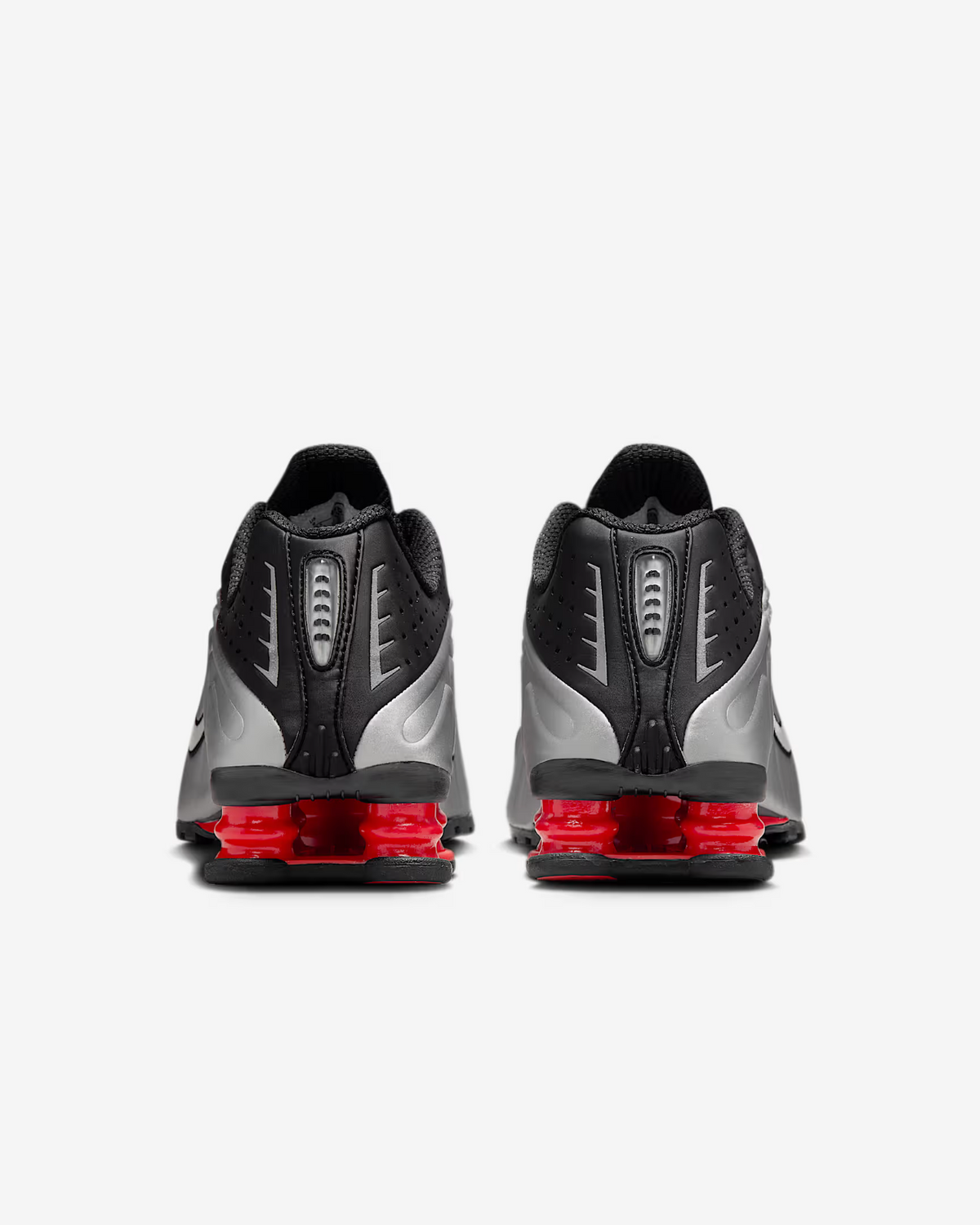 AR3565-011 Nike Shox R4 Black Light Crimson Metallic Silver 2025 (Men's)