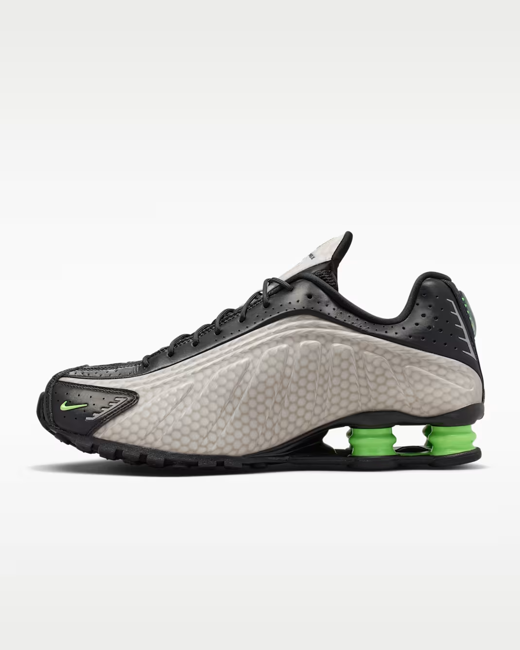 IR1946-001 Nike Shox R4 SP "Black and Lime Glow" (Men's)