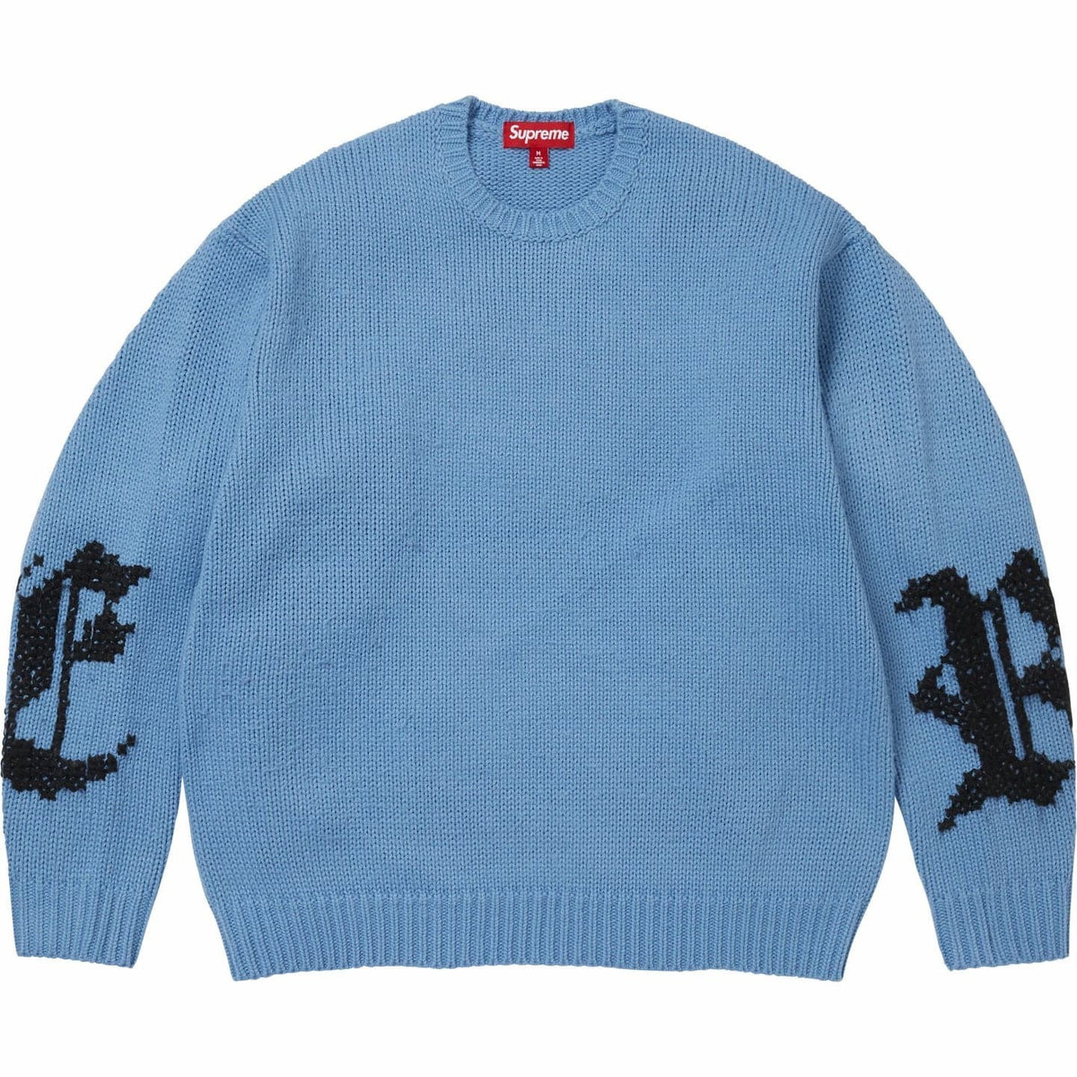 Supreme Cross Stitch Logo Sweater Blue