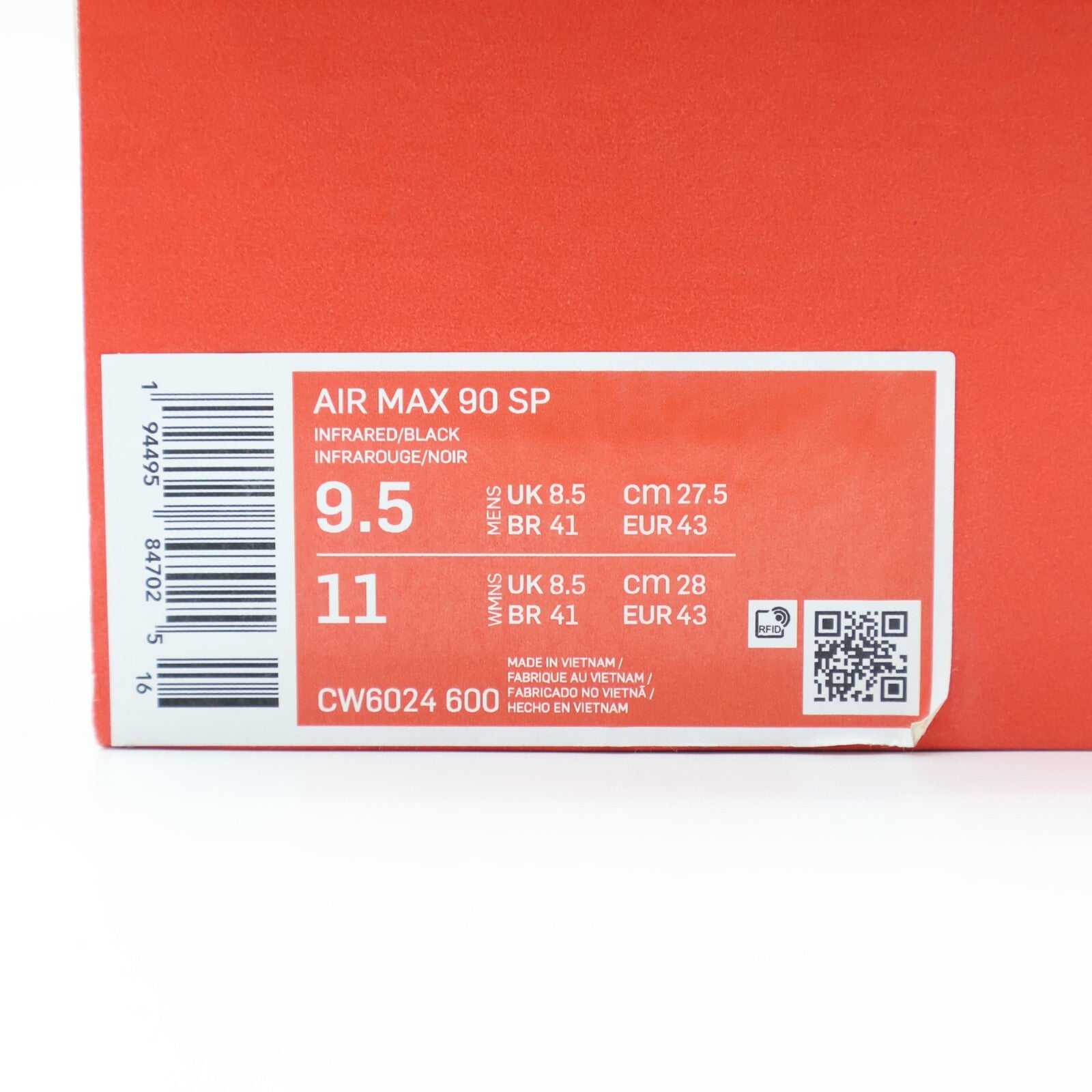 CW6024-600 atmos Nike Air Max 90 Reverse Duck Camo Infrared Black Sage (Men's)