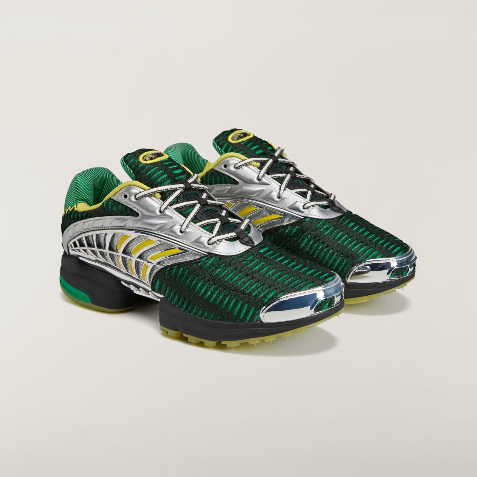 JQ6793 Brain Dead Ã adidas Climacool 2 Core Black Impact Yellow Silver (Men's)