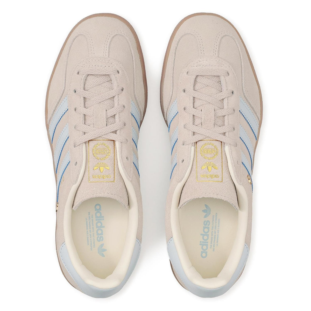 JR2432 adidas Gazelle Indoor Wonder Beige Halo Blue (Women's)