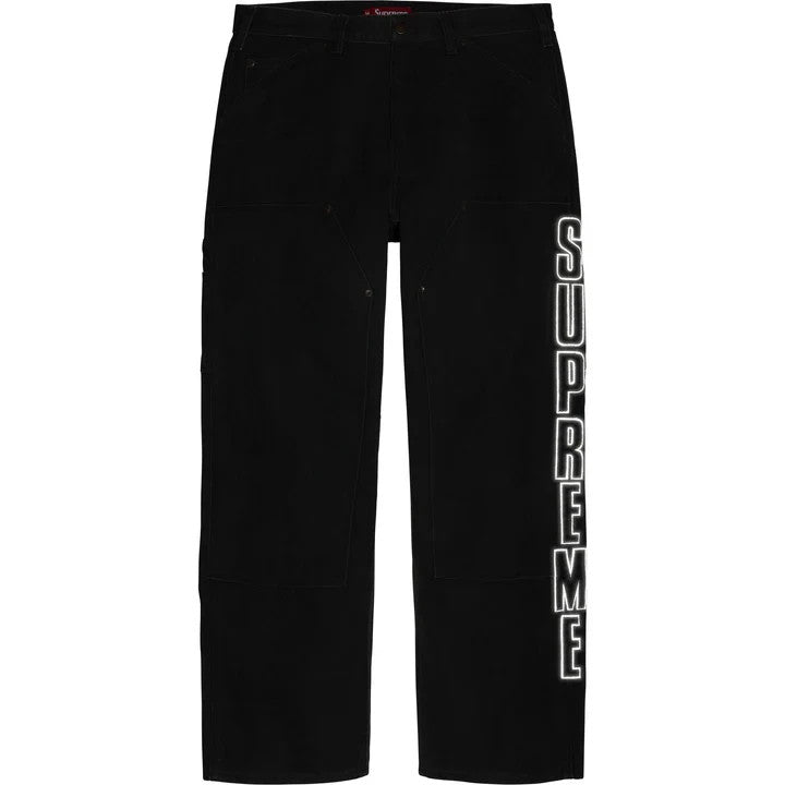 Supreme Reflective Double Knee Pant Black