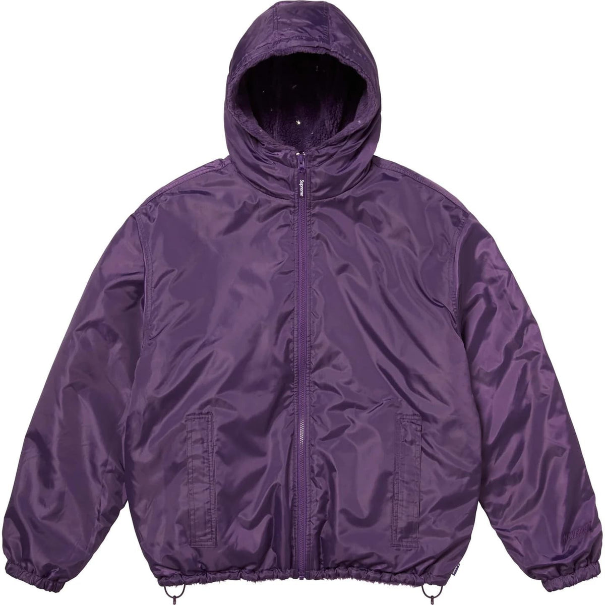 Supreme B.B. Simon Reversible Hooded Fleece Jacket Purple