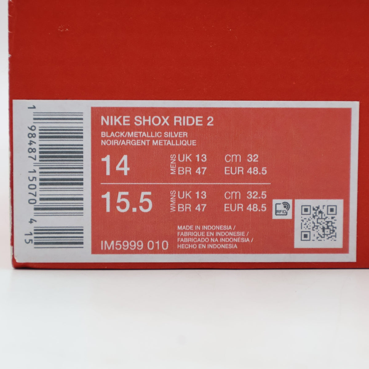 IM5999-010 Nike Shox Ride 2 Reflective (Men's)