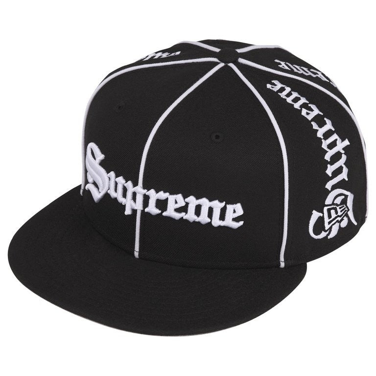 Supreme Piping Script New Era Black