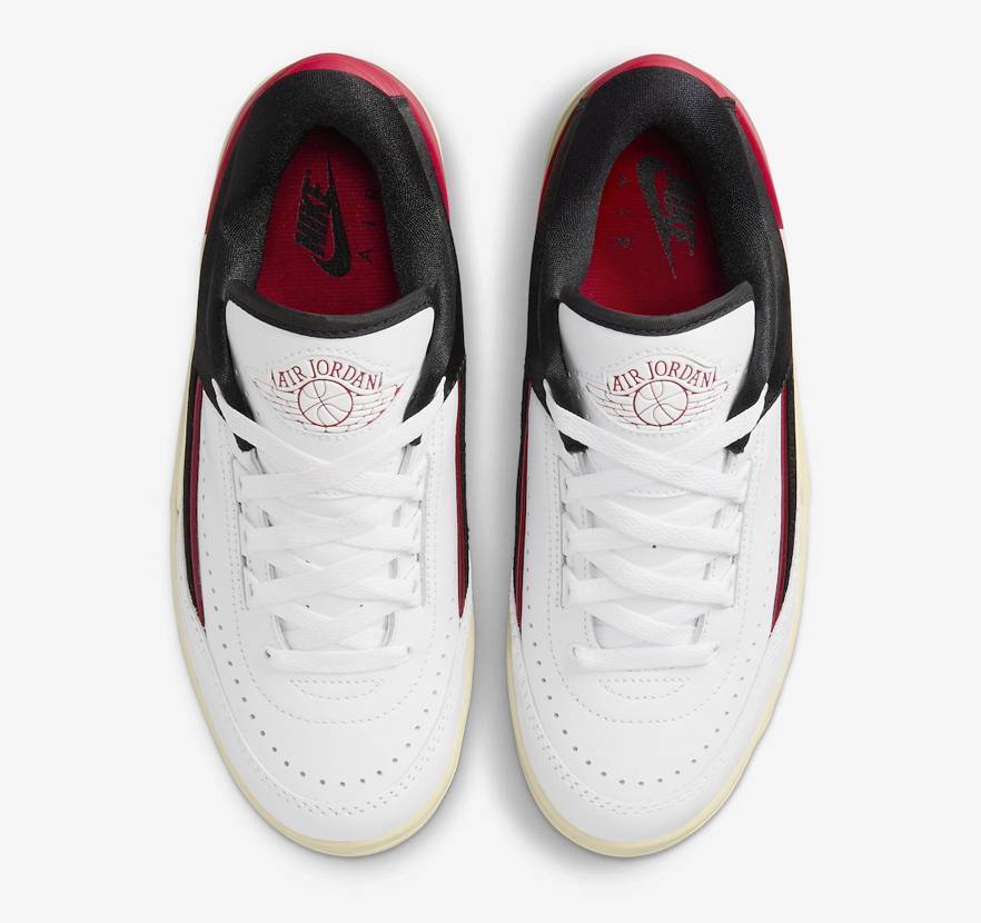 FD4849-106 Nike Air Jordan 2 Retro Low Black Satin (Women's)