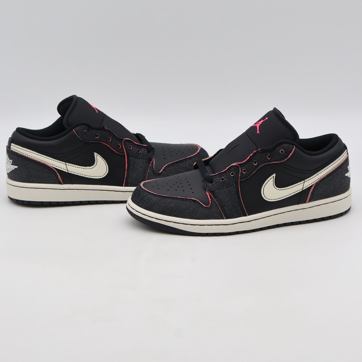 IR0842-010 Nike Air Jordan 1 Low Black Denim (Men's)