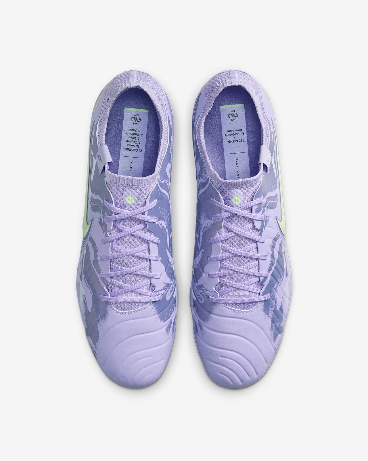 HF1592-500 Nike United Tiempo Legend 10 Elite Purple Agate Barely Volt (Men's)
