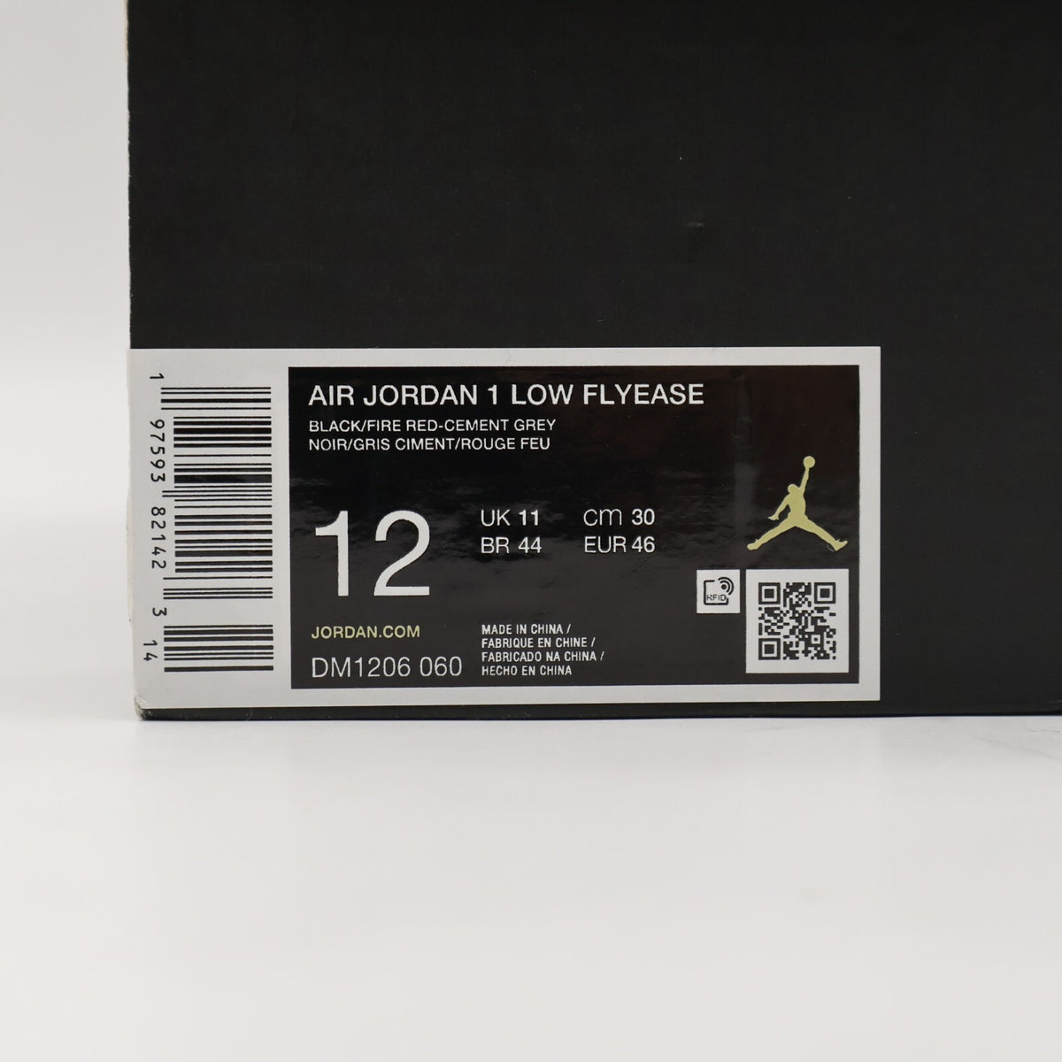DM1206-060 Nike Air Jordan 1 Low EasyOn Black Cement (Men's)