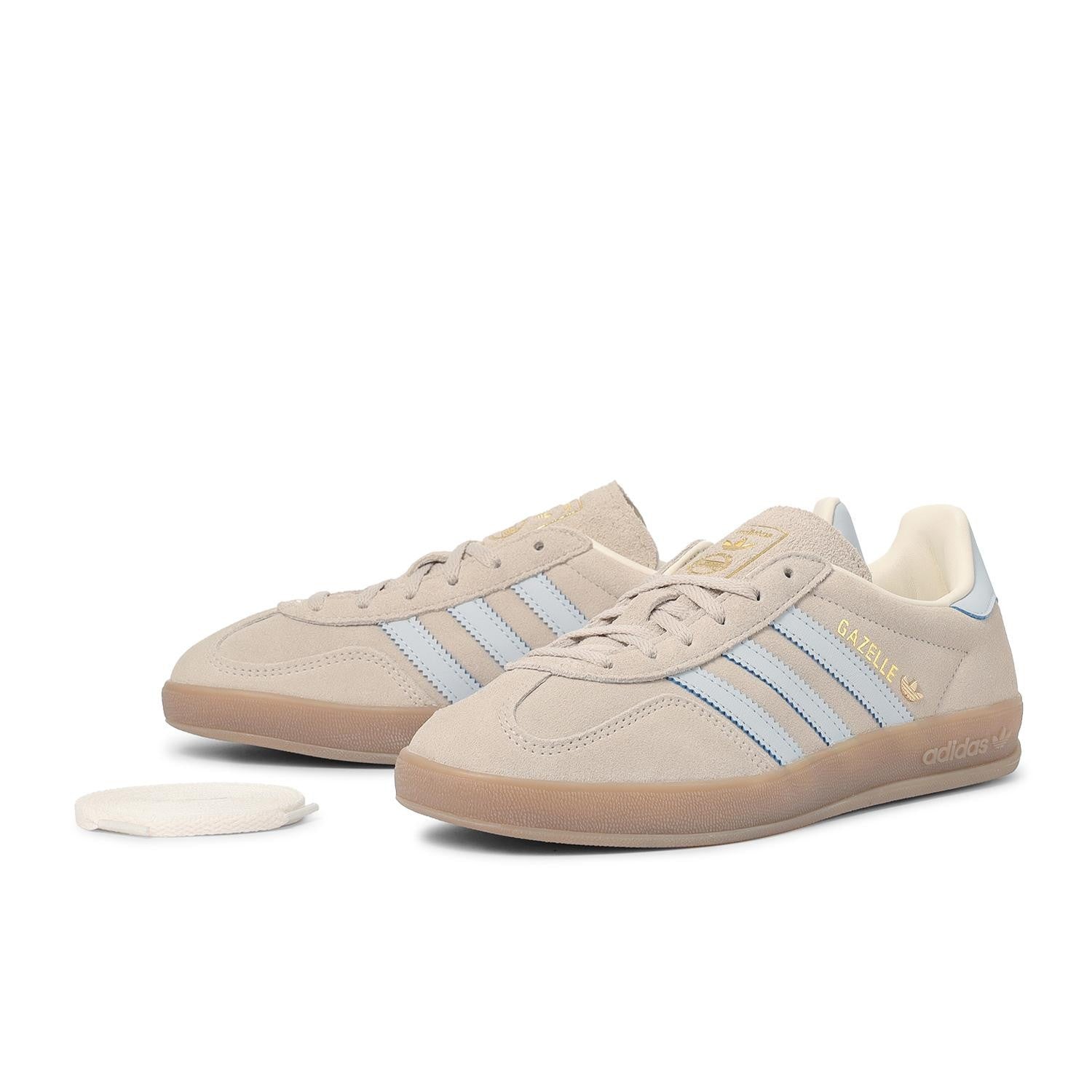 JR2432 adidas Gazelle Indoor Wonder Beige Halo Blue (Women's)