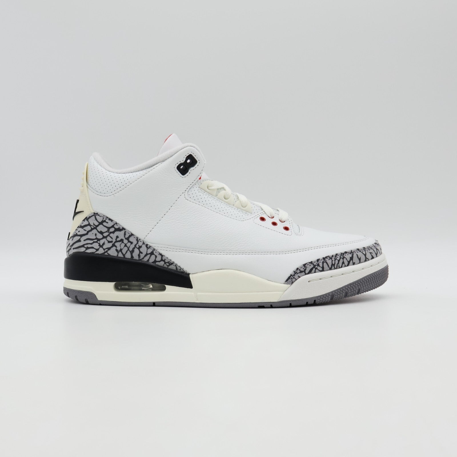 DN3707-100 Nike Air Jordan 3 Retro White Cement Reimagined Fire Red (Men's)