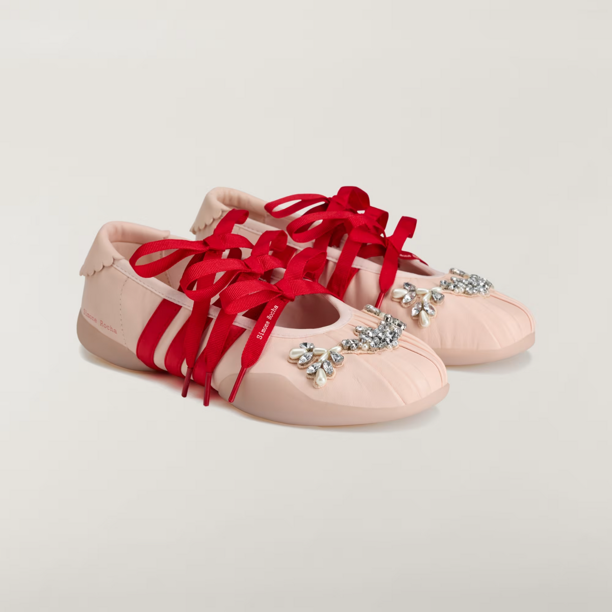 KJ5249 Simone Rocha Ã adidas Taekwondo Ballerina "Light Pink/Red" (Women's)
