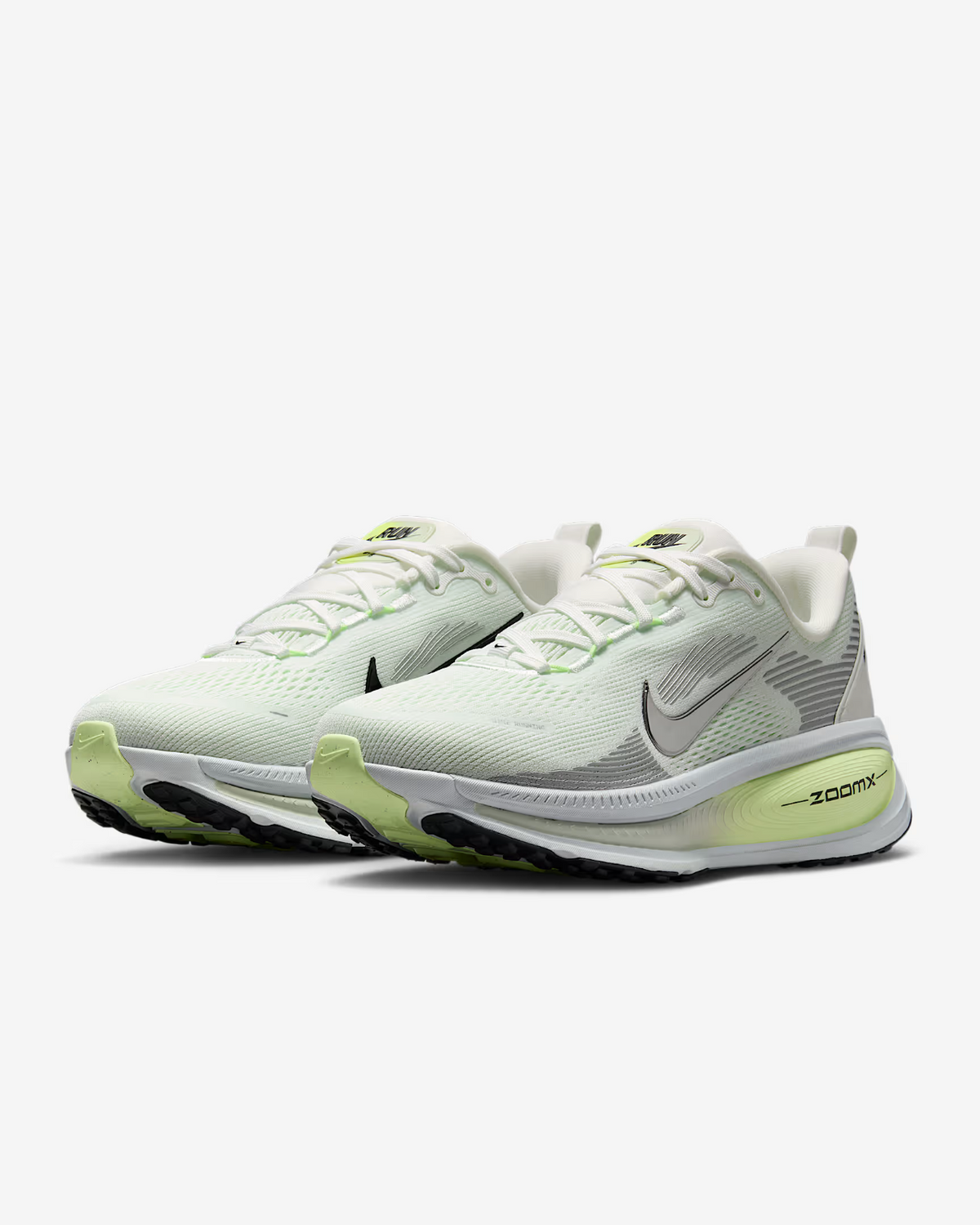 HM6804-107 Nike  Vomero 18 Summit White Barely Volt Light Silver Black (Women's)