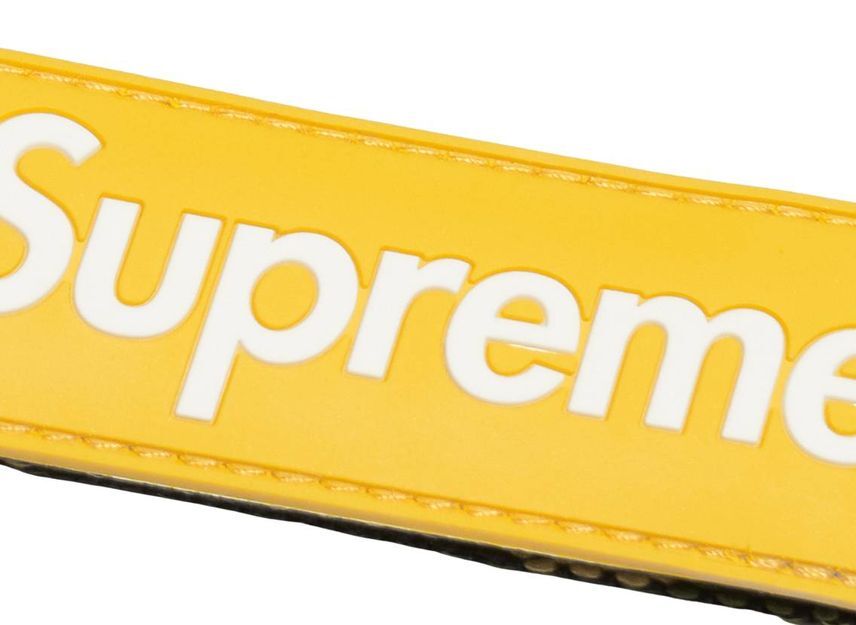 Supreme Webbing Keychain Yellow Camo (23SS)
