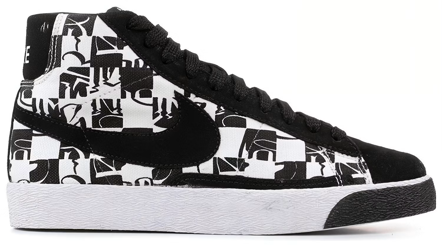 332286-101 Stussy Ã NEIGHBORHOOD Ã Nike SB Blazer Mid "Black/White" (Men's)