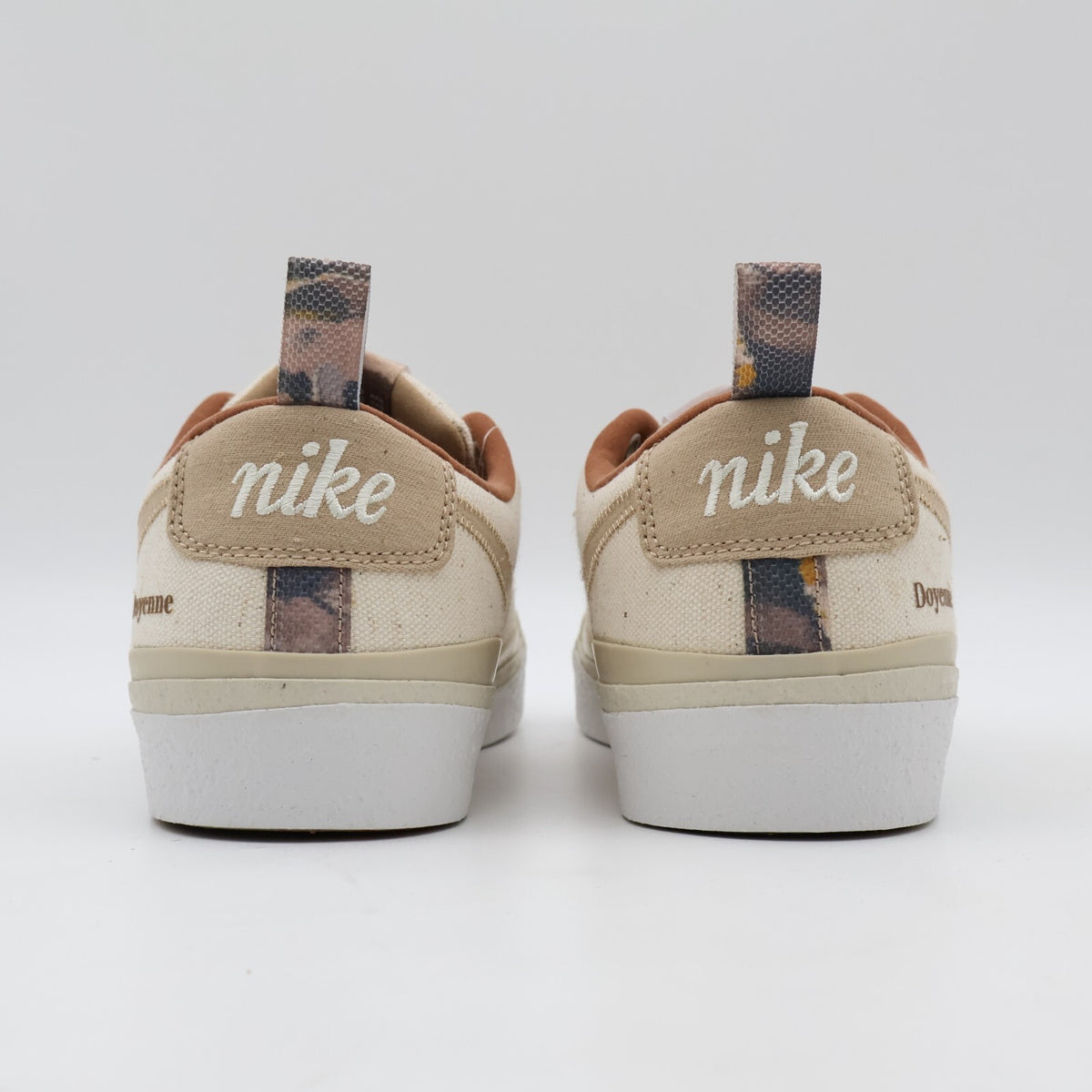 DZ3406-100 Doyenne Ã Nike SB Blazer Low Coconut Milk and Rattan Sail Brown Beige