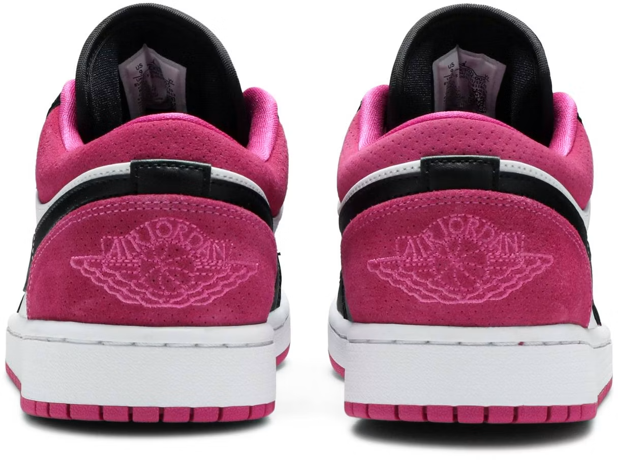 CK3022-005 Nike Air Jordan 1 Low "Black/White-Magenta" (Unisex)