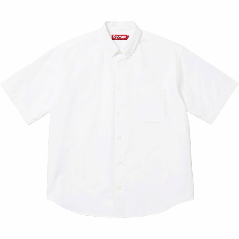 Supreme Loose Fit Oxford S/S Shirt (26SS) White