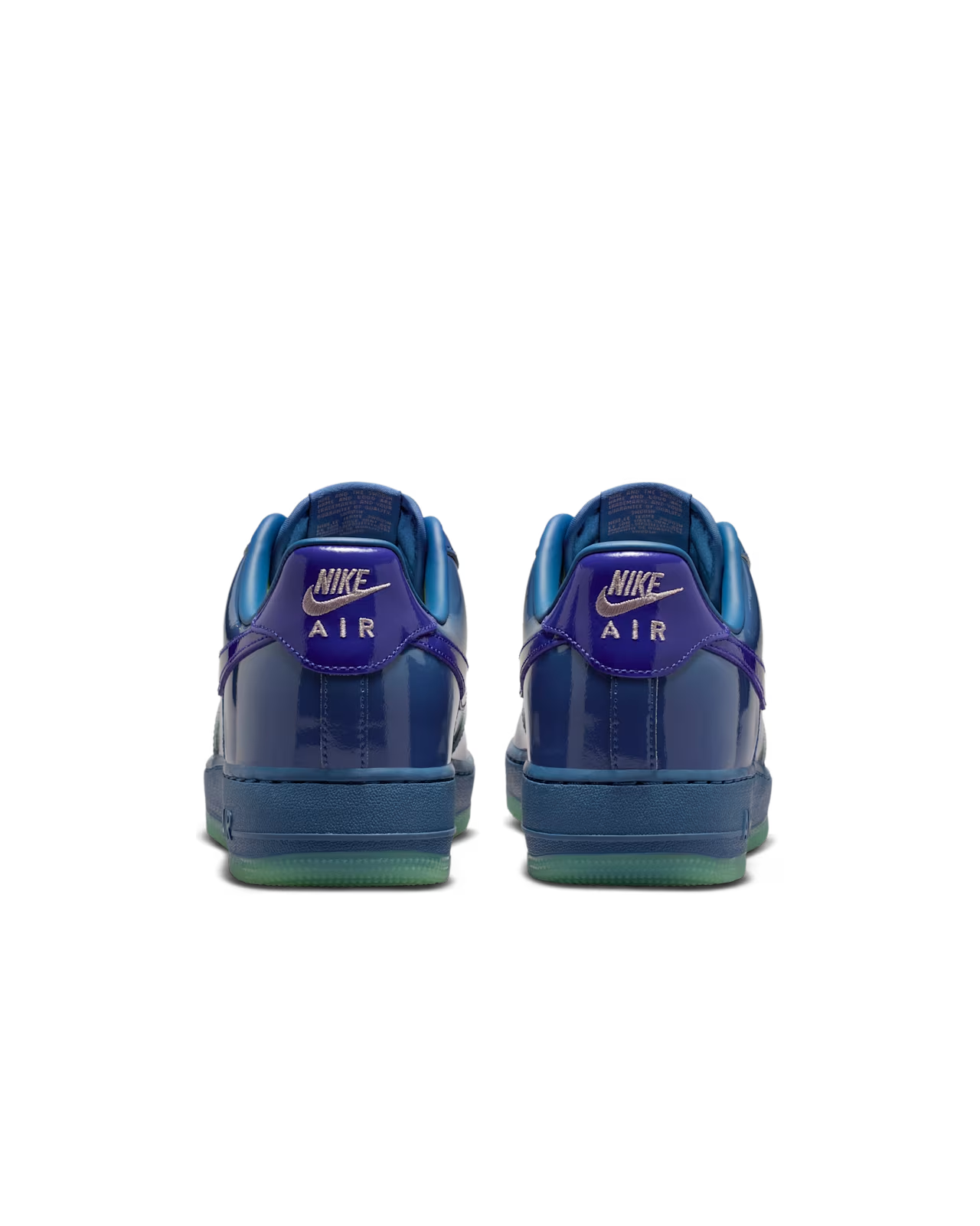 IO4489-400 Nike Air Force 1 Low Patent Leather Mystic Navy Grape Ice (Men's)