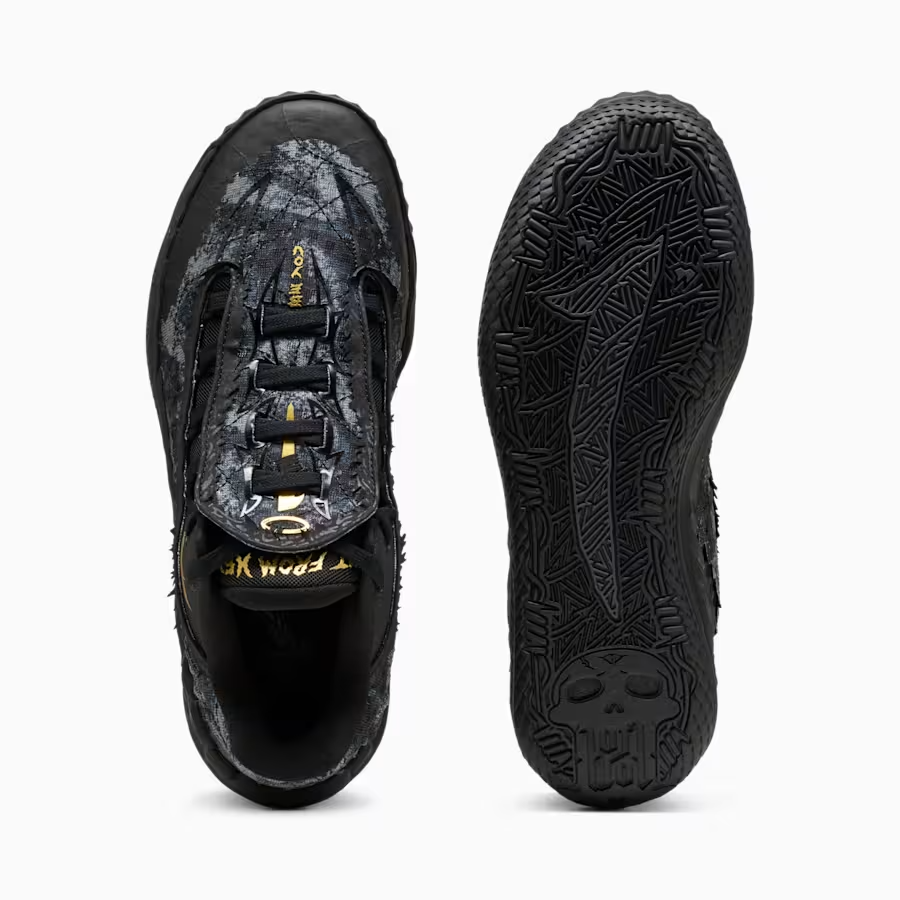 313266-04 Puma MB05 Lo Team Bank "Moody Grey/Black" (Men's)