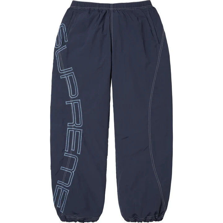 Supreme Spellout Embroidered Track Pant Navy