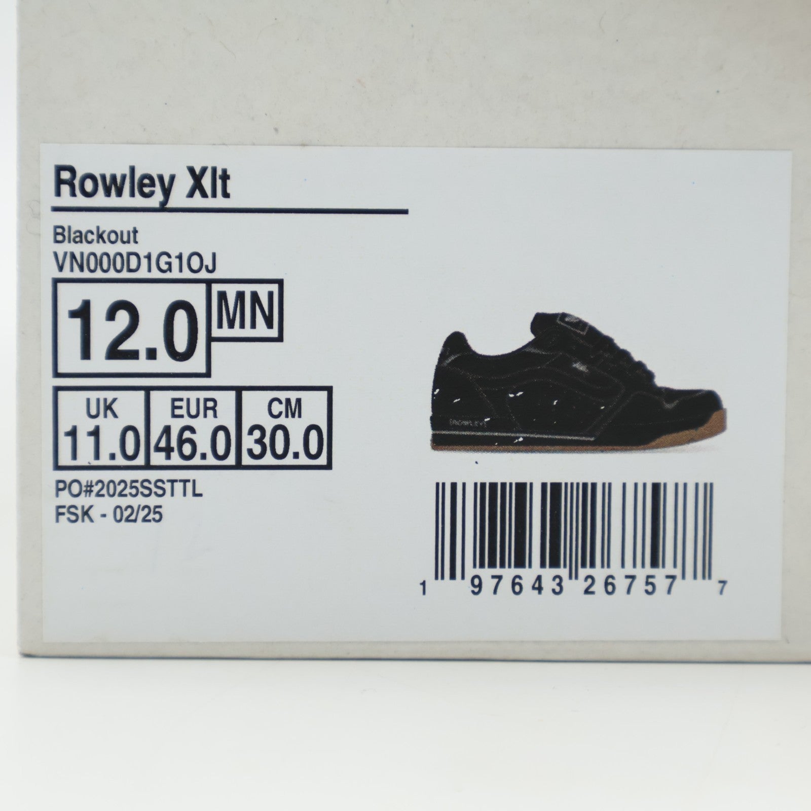 VN000D1G1OJ Vans Rowley XLT Blackout (Men's)