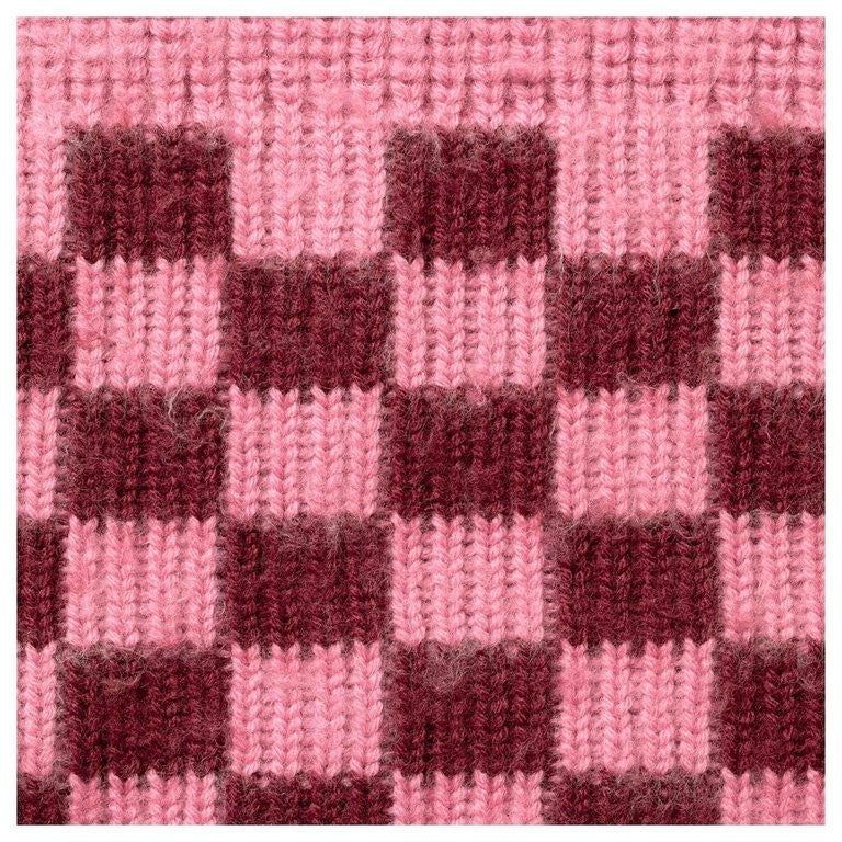 Supreme Checkerboard Pilled Sweater Pink