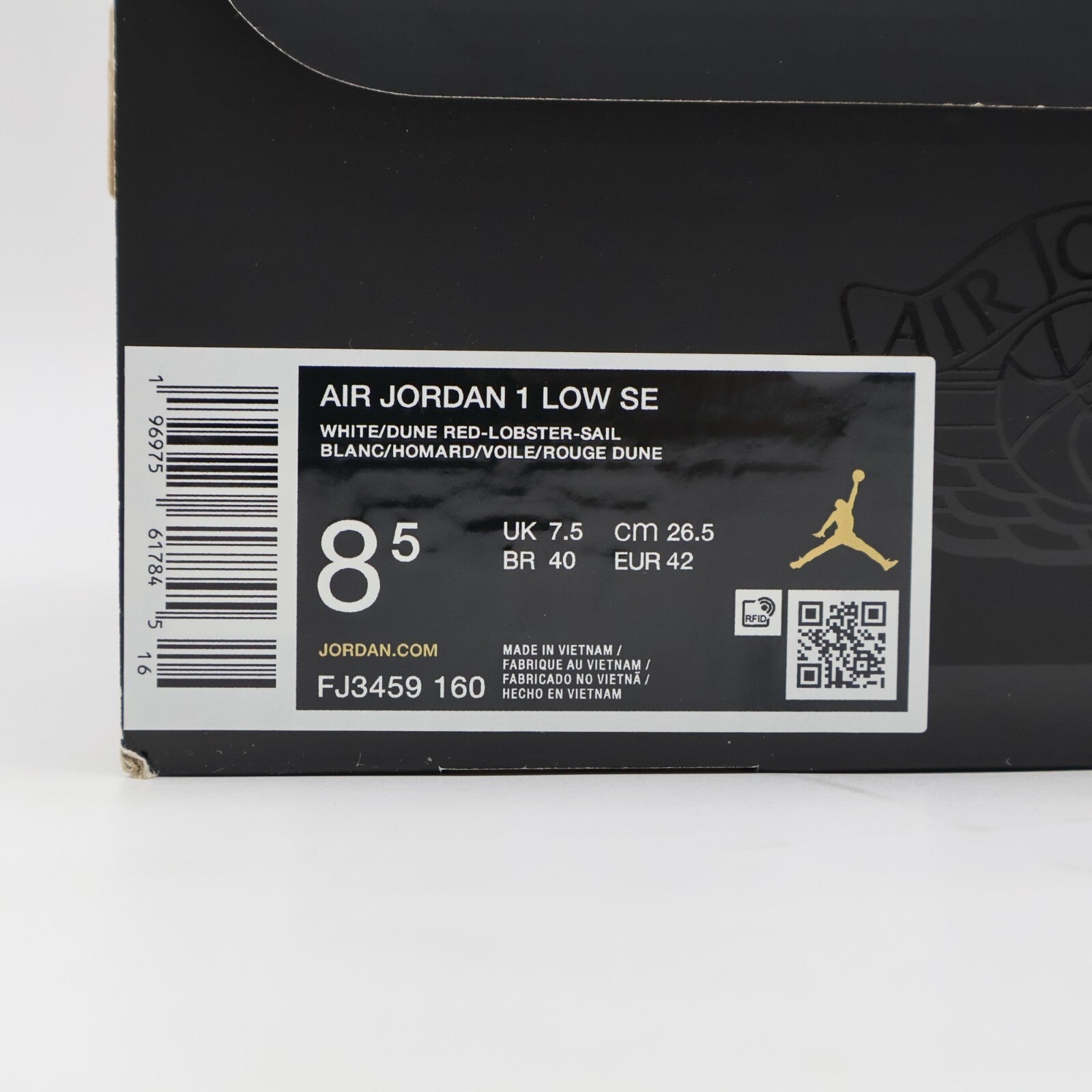FJ3459-160 Nike Air Jordan 1 Low Dune Red (Men's)