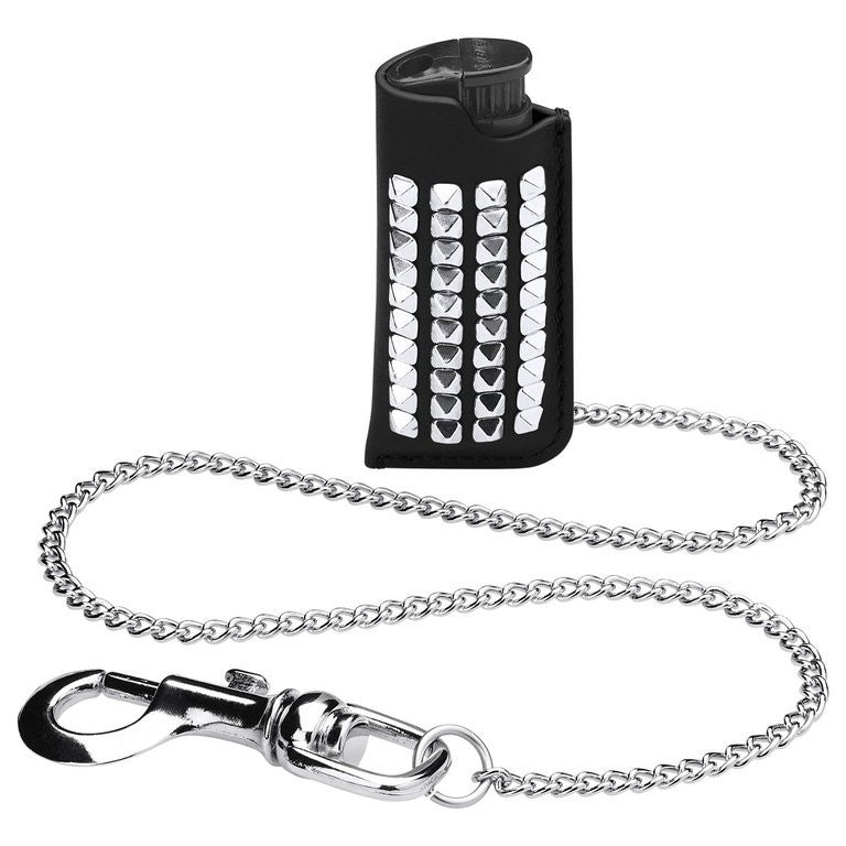 Supreme Studded Leather Lighter Holder Black