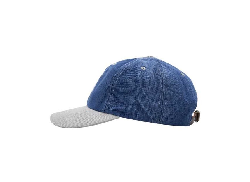 Supreme 2-Tone S Logo 6-Panel Washed Denim