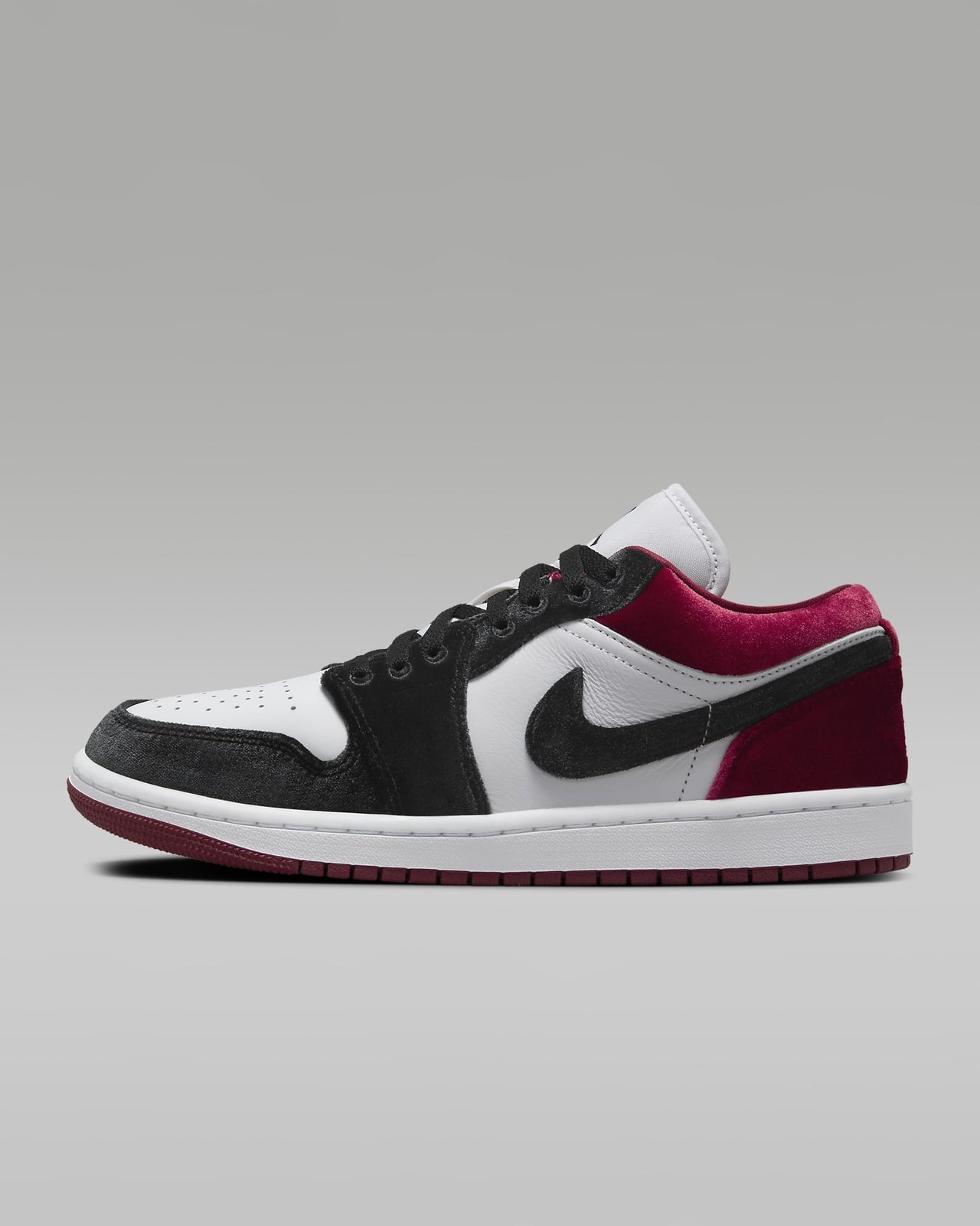 FZ3242-001 Nike Air Jordan 1 Low SE Velvet Red Black (Women's)
