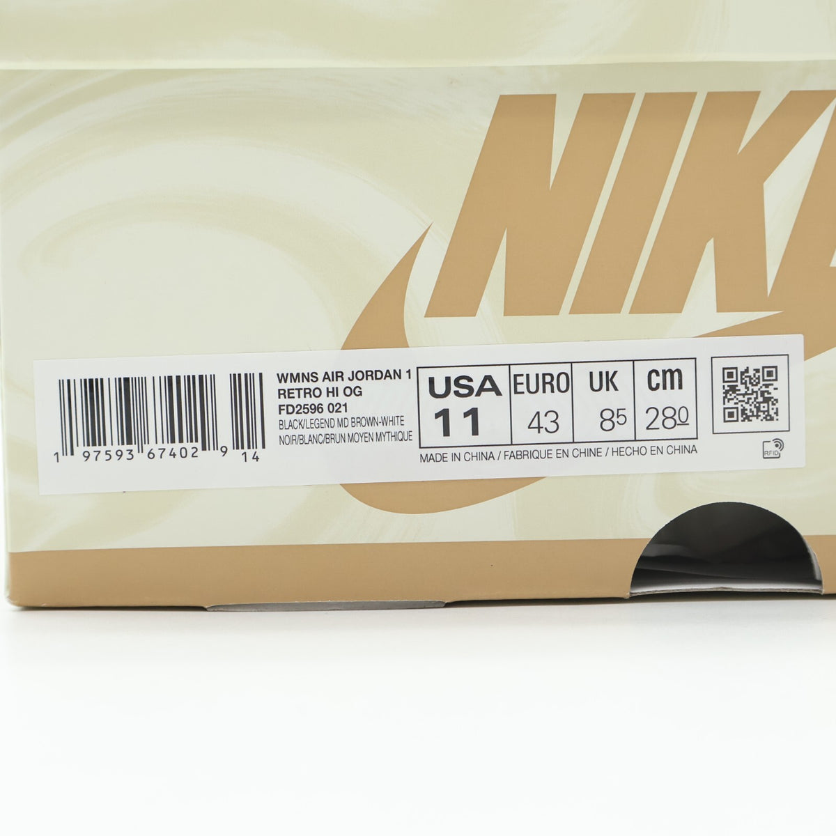 FD2596-021 Nike Air Jordan 1 Retro High OG Latte (Women's)