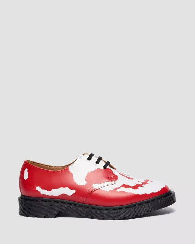 42936600 Supreme Dr.Martens 1461 Skull 3 Eye Shoe Red White (25FW Week 14)(Men's