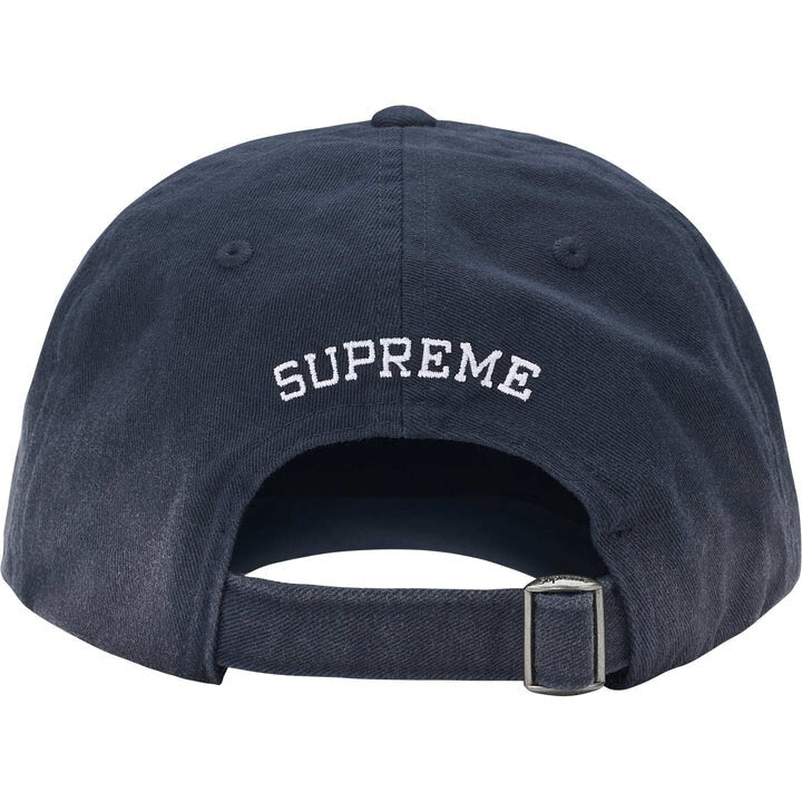 Supreme Leather Applique 6-Panel Navy