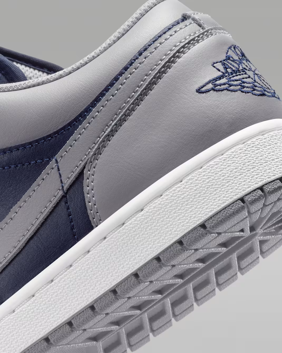 553558-058 Nike Air Jordan 1 Low "Tech Grey/White" (Men's)